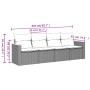 Gartensitzgruppe 4-teilig mit schwarzen Polstern aus synthetischem Rattan von , Gartensets - Ref: Foro24-3258170, Preis: 295,...