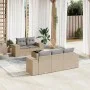 Juego de sofás jardín con cojines 6 pzas ratán sintético beige de , Conjuntos de jardín - Ref: Foro24-3254636, Precio: 504,59...