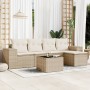 Juego de sofás jardín con cojines 6 pzas ratán sintético beige by , Garden sets - Ref: Foro24-3254835, Price: 442,27 €, Disco...