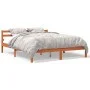 Estructura de cama madera maciza pino marrón cera 160x200 cm de , Camas y somieres - Ref: Foro24-844147, Precio: 104,35 €, De...