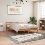 Wax brown pine solid wood bed frame 160x200 cm by , Beds and slatted bases - Ref: Foro24-844147, Price: 103,00 €, Discount: %