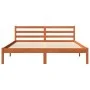 Wax brown pine solid wood bed frame 160x200 cm by , Beds and slatted bases - Ref: Foro24-844147, Price: 103,00 €, Discount: %