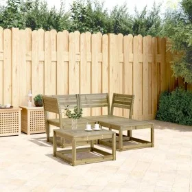 3-teiliges Gartensofa-Set aus imprägniertem Kiefernholz. von , Gartensets - Ref: Foro24-3216989, Preis: 241,90 €, Rabatt: %