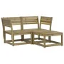 Juego de sofás de jardín 3 piezas madera de pino impregnada de , Conjuntos de jardín - Ref: Foro24-3216989, Precio: 242,16 €,...