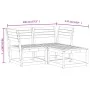 Juego de sofás de jardín 3 piezas madera de pino impregnada de , Conjuntos de jardín - Ref: Foro24-3216989, Precio: 242,16 €,...