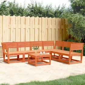 Gartensitzgruppe 6-teilig Massivholz Kiefer braun gewachst von , Gartensets - Ref: Foro24-3217017, Preis: 555,68 €, Rabatt: %