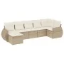 Set sofás de jardín 7 piezas y cojines ratán sintético beige by , Modular outdoor sofas - Ref: Foro24-3221677, Price: 509,82 ...