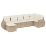 Set sofás de jardín 7 piezas y cojines ratán sintético beige by , Modular outdoor sofas - Ref: Foro24-3221677, Price: 481,54 ...