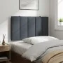 Dunkelgraues, samtgepolstertes Kopfteil 80 cm von , Kopf- und Fußteile - Ref: Foro24-374644, Preis: 38,49 €, Rabatt: %