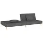 Zweiplätziges Schlafsofa mit zwei dunkelgrauen Kissen. von , Sofas - Ref: Foro24-375888, Preis: 253,40 €, Rabatt: %