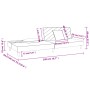 Sofá cama de 2 plazas con dos almohadas tela gris oscuro by , Sofas - Ref: Foro24-375888, Price: 254,91 €, Discount: %