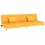 Sofá cama de 2 plazas con dos almohadas tela color amarillo by , Sofas - Ref: Foro24-375895, Price: 236,31 €, Discount: %