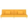 Sofá cama de 2 plazas con dos almohadas tela color amarillo by , Sofas - Ref: Foro24-375895, Price: 236,31 €, Discount: %