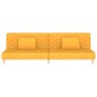 Sofá cama de 2 plazas con dos almohadas tela color amarillo by , Sofas - Ref: Foro24-375895, Price: 240,50 €, Discount: %