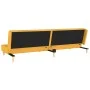 Sofá cama de 2 plazas con dos almohadas tela color amarillo by , Sofas - Ref: Foro24-375895, Price: 236,31 €, Discount: %