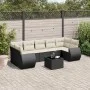 Set de sofás de jardín 8 piezas y cojines ratán sintético negro de , Conjuntos de jardín - Ref: Foro24-3253473, Precio: 516,3...
