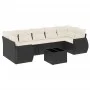 Set de sofás de jardín 8 piezas y cojines ratán sintético negro de , Conjuntos de jardín - Ref: Foro24-3253473, Precio: 516,3...