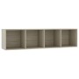 Estantería/mueble de TV roble Sonoma 143x30x36 cm de vidaXL, Estantes y estanterías - Ref: Foro24-800264, Precio: 53,19 €, De...