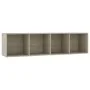 Regal/TV-Schrank aus Sonoma-Eiche, 143 x 30 x 36 cm von vidaXL, Regale und Regale - Ref: Foro24-800264, Preis: 52,03 €, Rabat...