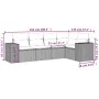 Set de muebles de jardín 5 pzas y cojines ratán sintético negro by , Garden sets - Ref: Foro24-3254863, Price: 343,69 €, Disc...