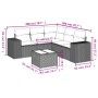 Gartensofa-Set mit 6-teiligen Kissen aus synthetischem Rattan in Beige. von , Gartensets - Ref: Foro24-3254896, Preis: 423,35...