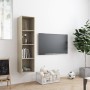 Estantería/mueble de TV roble Sonoma 143x30x36 cm