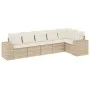 Juego de sofás jardín con cojines 6 pzas ratán sintético beige by , Garden sets - Ref: Foro24-3222587, Price: 434,74 €, Disco...