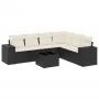 Set de comedor de jardín 7 pzas y cojines ratán sintético negro de , Conjuntos de jardín - Ref: Foro24-3222615, Precio: 447,7...