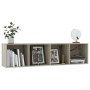 Estantería/mueble de TV roble Sonoma 143x30x36 cm de vidaXL, Estantes y estanterías - Ref: Foro24-800264, Precio: 53,19 €, De...