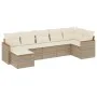 Set sofás de jardín 7 piezas y cojines ratán sintético beige by , Garden sets - Ref: Foro24-3258593, Price: 482,52 €, Discoun...