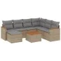 Juego de sofás de jardín con cojines beige 8 pzas ratán PE by , Garden sets - Ref: Foro24-3258615, Price: 483,37 €, Discount: %