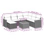 Gartensofagarnitur mit beigen Kissen, 8-teilig, aus PE-Rattan. von , Gartensets - Ref: Foro24-3258615, Preis: 491,32 €, Rabat...
