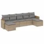 Set sofás de jardín 7 piezas y cojines ratán sintético beige by , Garden sets - Ref: Foro24-3258636, Price: 412,17 €, Discoun...