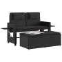 Sillón reclinable de jardín con cojines ratán sintético negro by , garden benches - Ref: Foro24-365817, Price: 321,22 €, Disc...