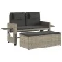Sillón reclinable de jardín con cojines ratán sintético gris by , garden benches - Ref: Foro24-365822, Price: 294,03 €, Disco...