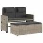 Sillón reclinable de jardín con cojines ratán sintético gris by , garden benches - Ref: Foro24-365822, Price: 294,03 €, Disco...