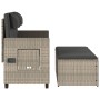 Sillón reclinable de jardín con cojines ratán sintético gris by , garden benches - Ref: Foro24-365822, Price: 259,93 €, Disco...