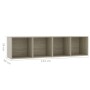 Estantería/mueble de TV roble Sonoma 143x30x36 cm de vidaXL, Estantes y estanterías - Ref: Foro24-800264, Precio: 53,19 €, De...