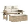 Sillón reclinable de jardín con cojines ratán sintético beige by , garden benches - Ref: Foro24-365820, Price: 310,95 €, Disc...