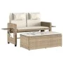 Sillón reclinable de jardín con cojines ratán sintético beige by , garden benches - Ref: Foro24-365820, Price: 310,95 €, Disc...