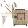 Sillón reclinable de jardín con cojines ratán sintético beige by , garden benches - Ref: Foro24-365820, Price: 310,95 €, Disc...