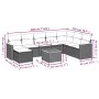 Set de sofás de jardín 9 pzas con cojines ratán sintético beige by , Garden sets - Ref: Foro24-3258657, Price: 535,15 €, Disc...