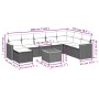 Set de sofás de jardín 9 pzas con cojines ratán sintético beige by , Garden sets - Ref: Foro24-3258657, Price: 544,68 €, Disc...