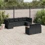 Set de sofás de jardín 8 piezas y cojines ratán sintético negro by , Garden sets - Ref: Foro24-3258688, Price: 596,01 €, Disc...