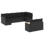 Set de sofás de jardín 8 piezas y cojines ratán sintético negro by , Garden sets - Ref: Foro24-3258688, Price: 596,01 €, Disc...