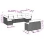 Set de sofás de jardín 8 piezas y cojines ratán sintético negro by , Garden sets - Ref: Foro24-3258688, Price: 596,01 €, Disc...
