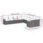 Set de sofás de jardín 10 pzas cojines ratán sintético negro de , Conjuntos de jardín - Ref: Foro24-3258752, Precio: 580,20 €...