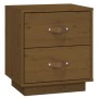 Bedside table solid honey brown pine wood 40x34x45 cm by vidaXL, Nightstands - Ref: Foro24-818331, Price: 67,06 €, Discount: %