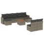 Set de sofás de jardín 10 pzas con cojines ratán sintético gris by , Garden sets - Ref: Foro24-3258784, Price: 543,28 €, Disc...