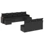 Set de sofás de jardín 10 pzas cojines ratán sintético negro by , Garden sets - Ref: Foro24-3258786, Price: 564,31 €, Discoun...